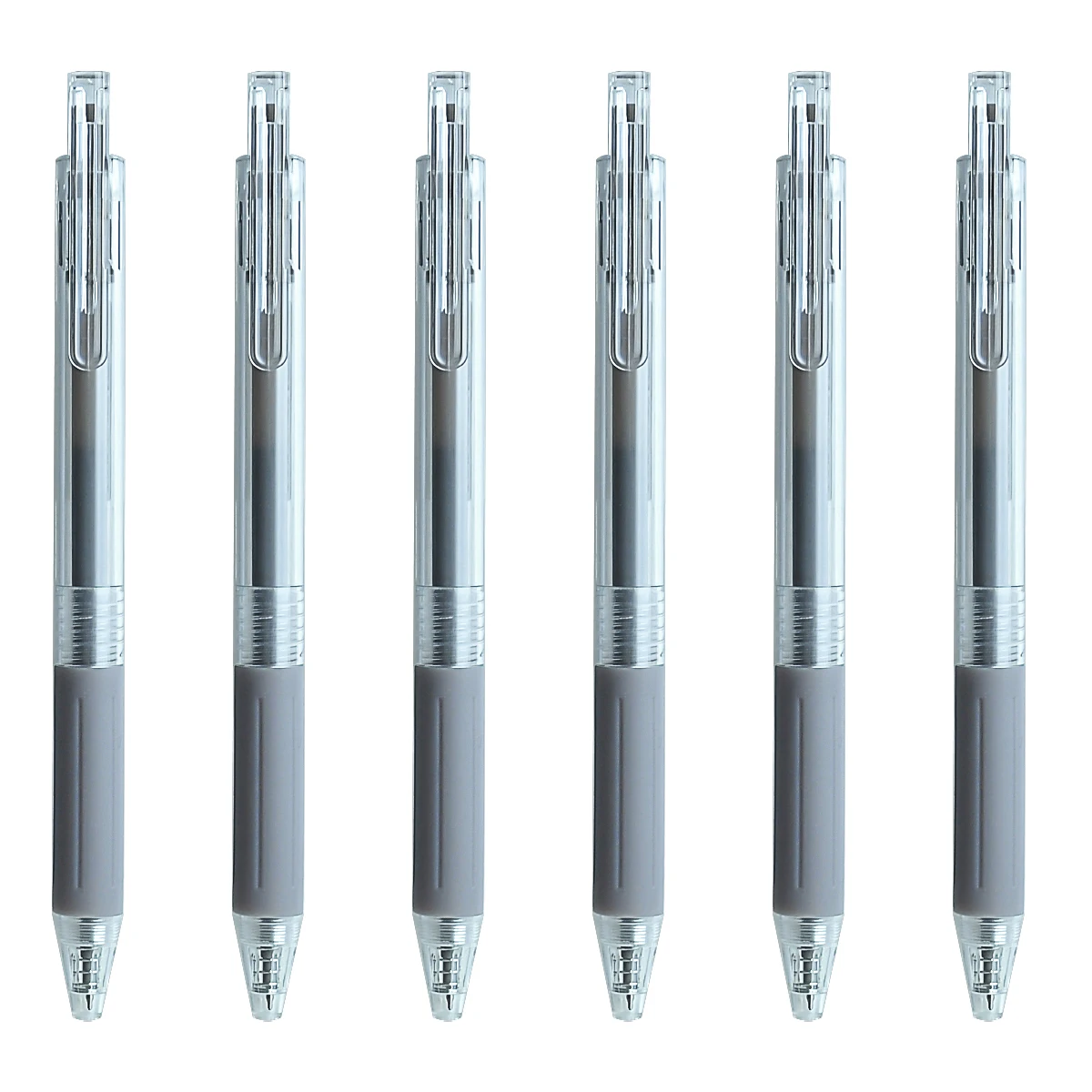 

3/6/12pcs black refill grey gel pens Automatic Push-on 0.5mmnib Write smoothly Office Back-to-school season