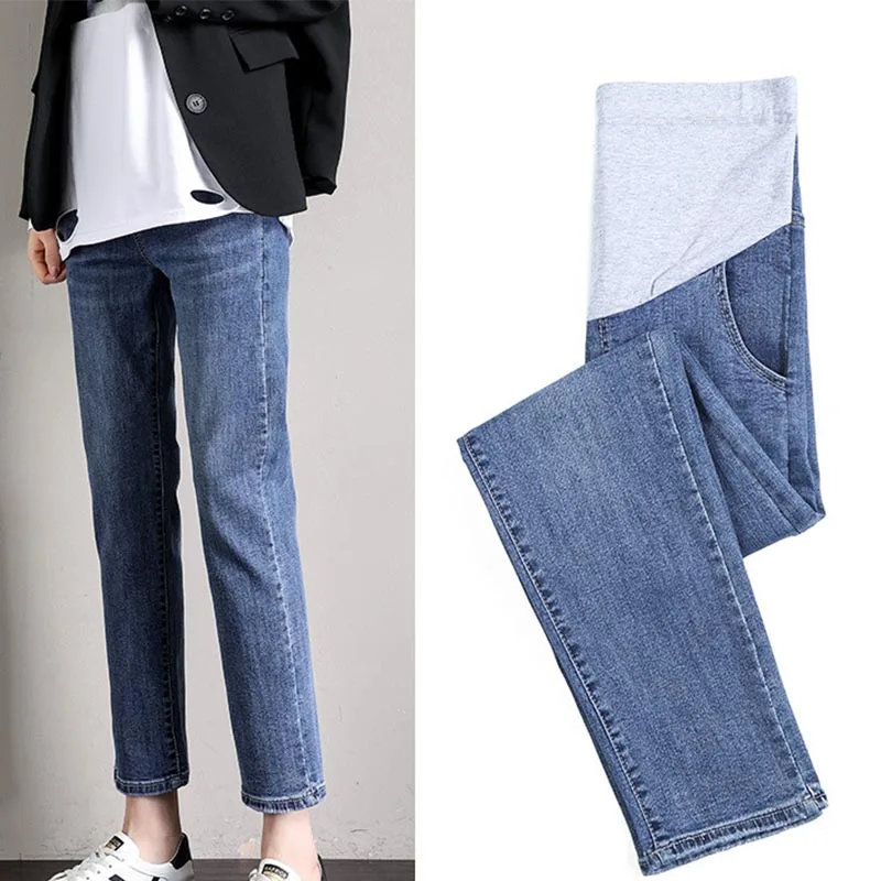 Maternity Pants Pregnancy Abdominal Pants Boyfriend Jeans For Pregnant Women Clothes High Waist Trousers Loose Denim Jeans