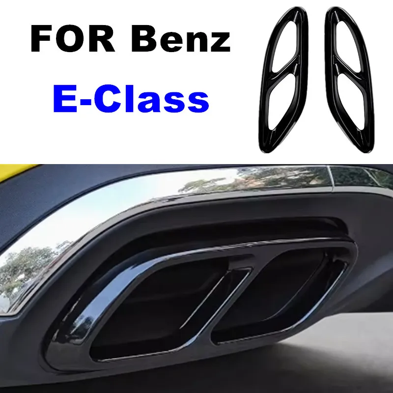 Modification Car Accessory Tail Throat Pipe Exhaust Tips Cover Trim For Mercedes-Benz E Class 2014 2016 2017 2020 2021 2023 W212