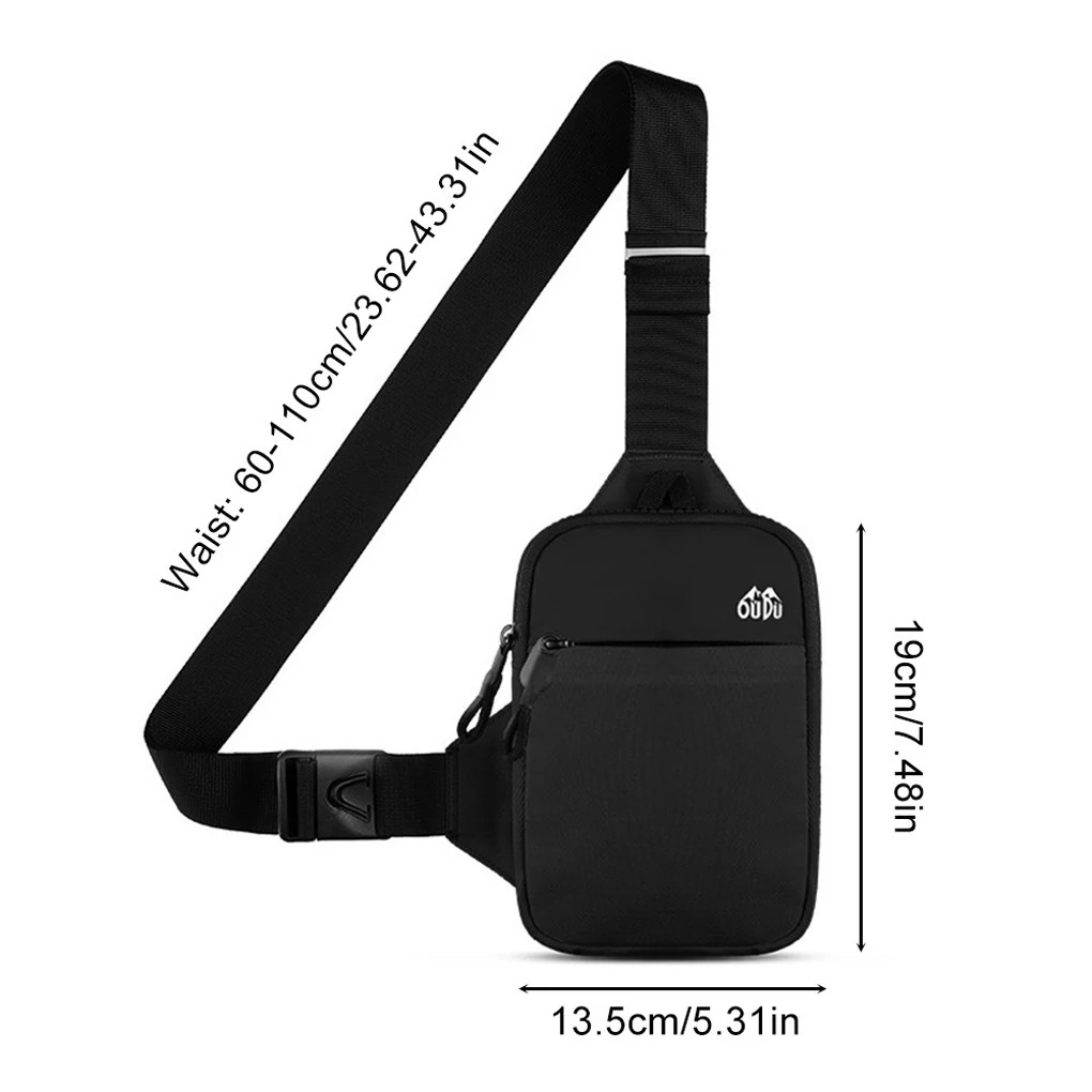 Shoulder Chest Bag for Men Nylon Convenient Popular Crossbody Bags Sports Leisure Cycling  Mobile Phone Messenger Bag Wholesale