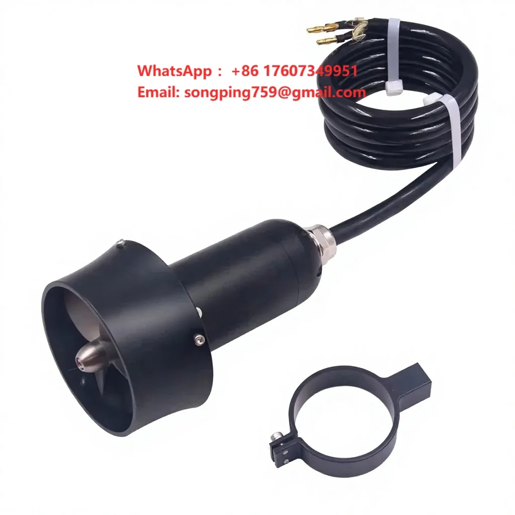 FATJAY KYI-135T 135KG Thrust 24V IPX8 Underwater Thruster Waterproof Brushless Motor Metal Propeller for RC Boats 14 Years & up
