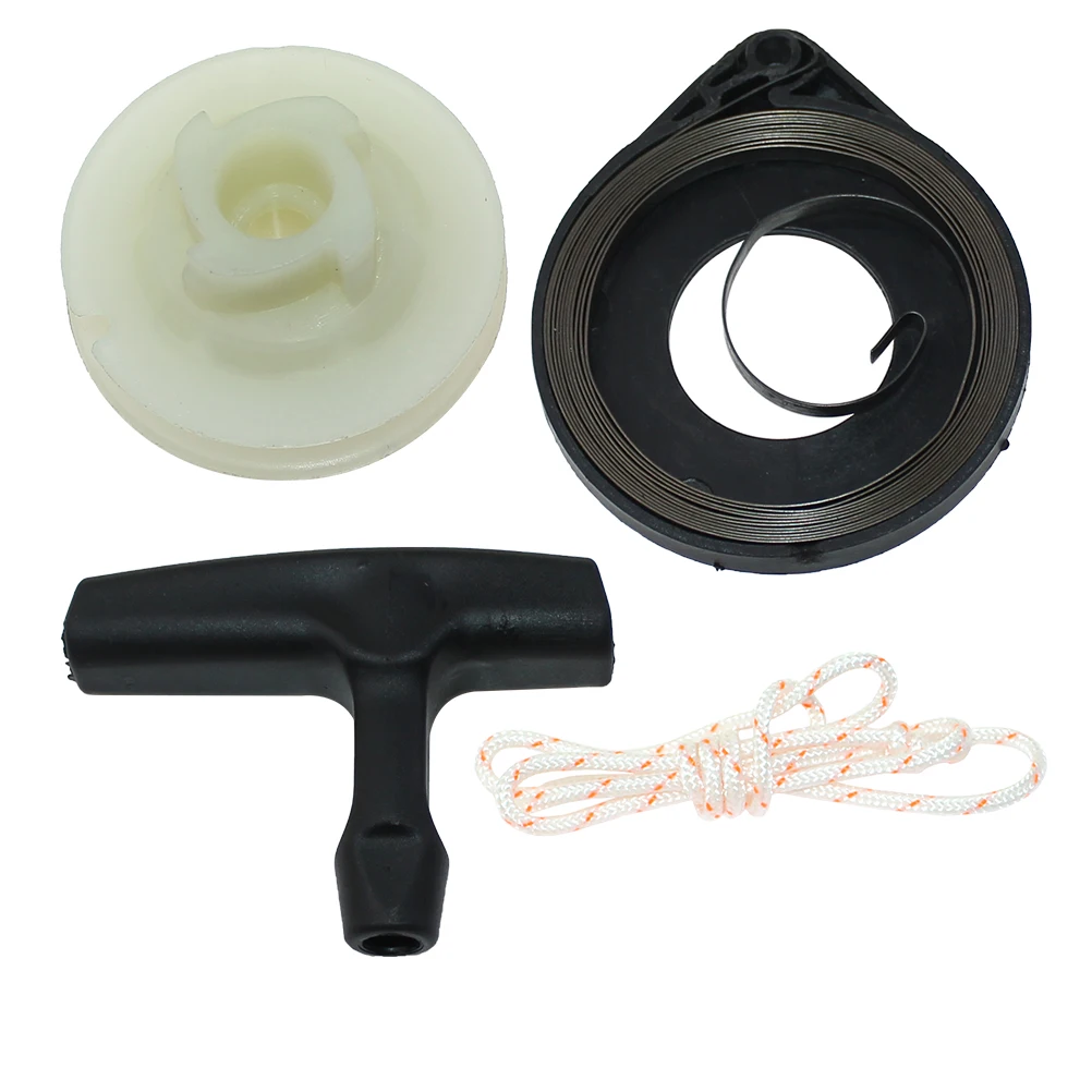 Recoil Starter Pulley Rope Spring Kit For Oleo-Mac 937 941C 941CX GS35 GS35C GS350 GS35C GS350C GS37 GS370 GS41 GS410 GS410C