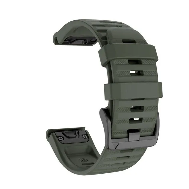 QuickFit 26 mm 22 mm Uhrenarmband für Garmin Fenix 7X 7 Pro Sapphire Solar Silikon Armband Fenix 8 E 6X 6 Pro 5X 5 Plus Armband