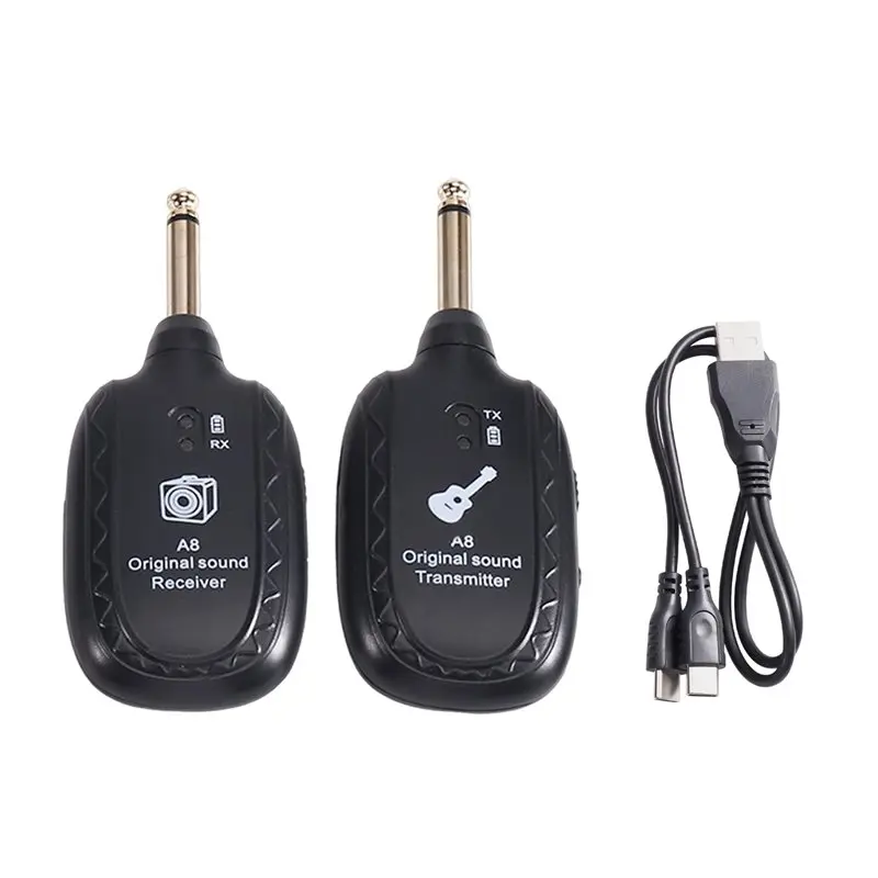 A99I-A8 Wireless Guitar System Transceiver For Electric Guitars And Basses Pickup Built-In Battery For Guitars Bass