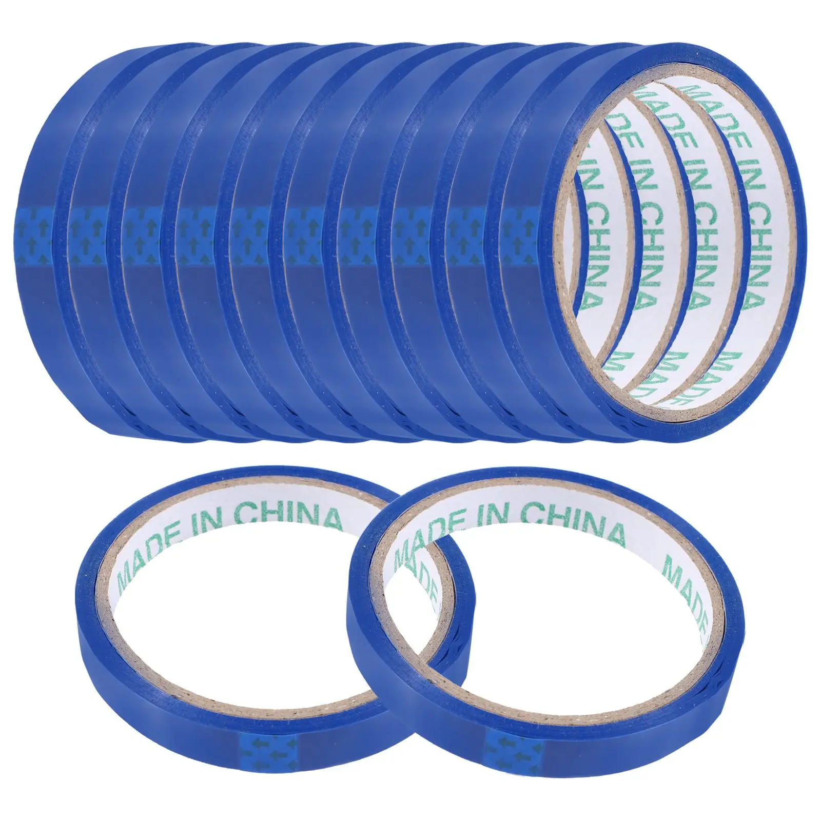 12 Pcs Sealing Tape 1 2cm Width Colored Tying Bags Supermarket Packing Tying Bags Vacuum Packaging Baggies Tapes Refill