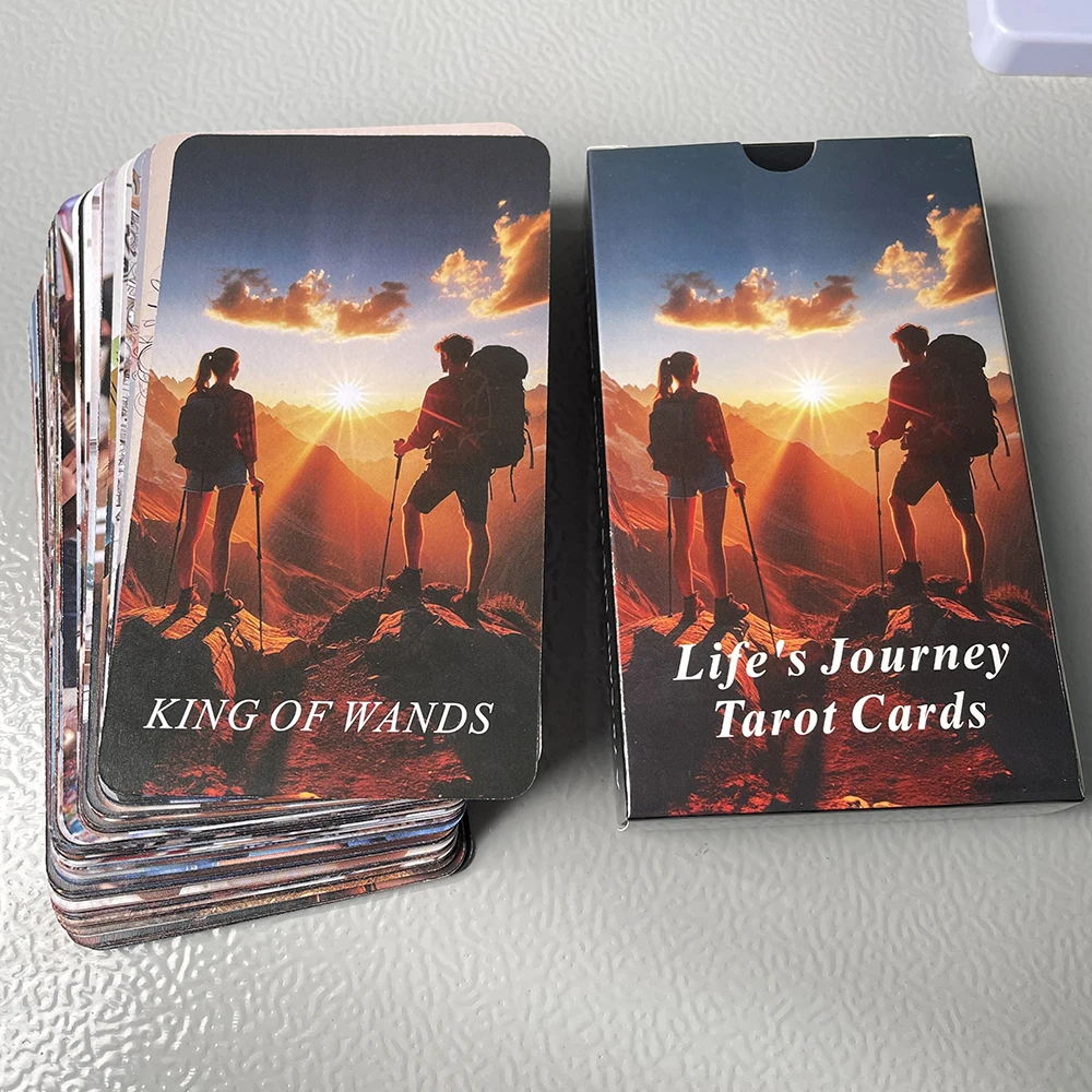 12x7cm Journey of Life Tarot English Deck Fortune Telling Beautiful Cards Prophecy Oracle 78-cards