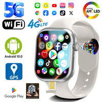 5G/4G Full Network Smart Watch 2.13 inch 410*502 AMOLED Screen 3GB+32GB RAM 200W Camera GPS WIFI Google APPS Download Smartwatch
