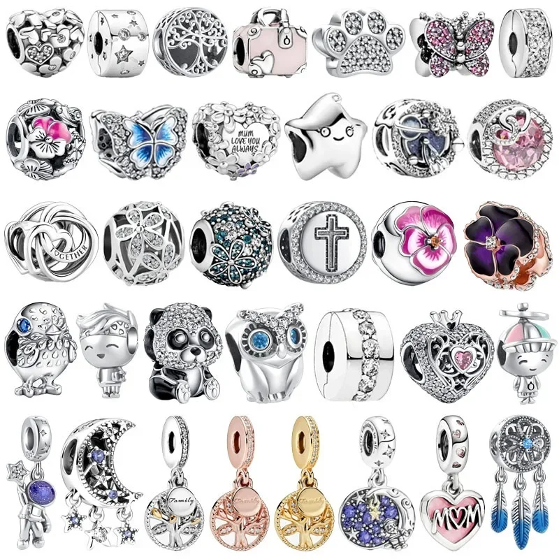 

New 925 Sterling Silver Pendants DIY beads Family Heritage life tree pendant Charms Fit Original Pendant Charm Bracelet Jewelry