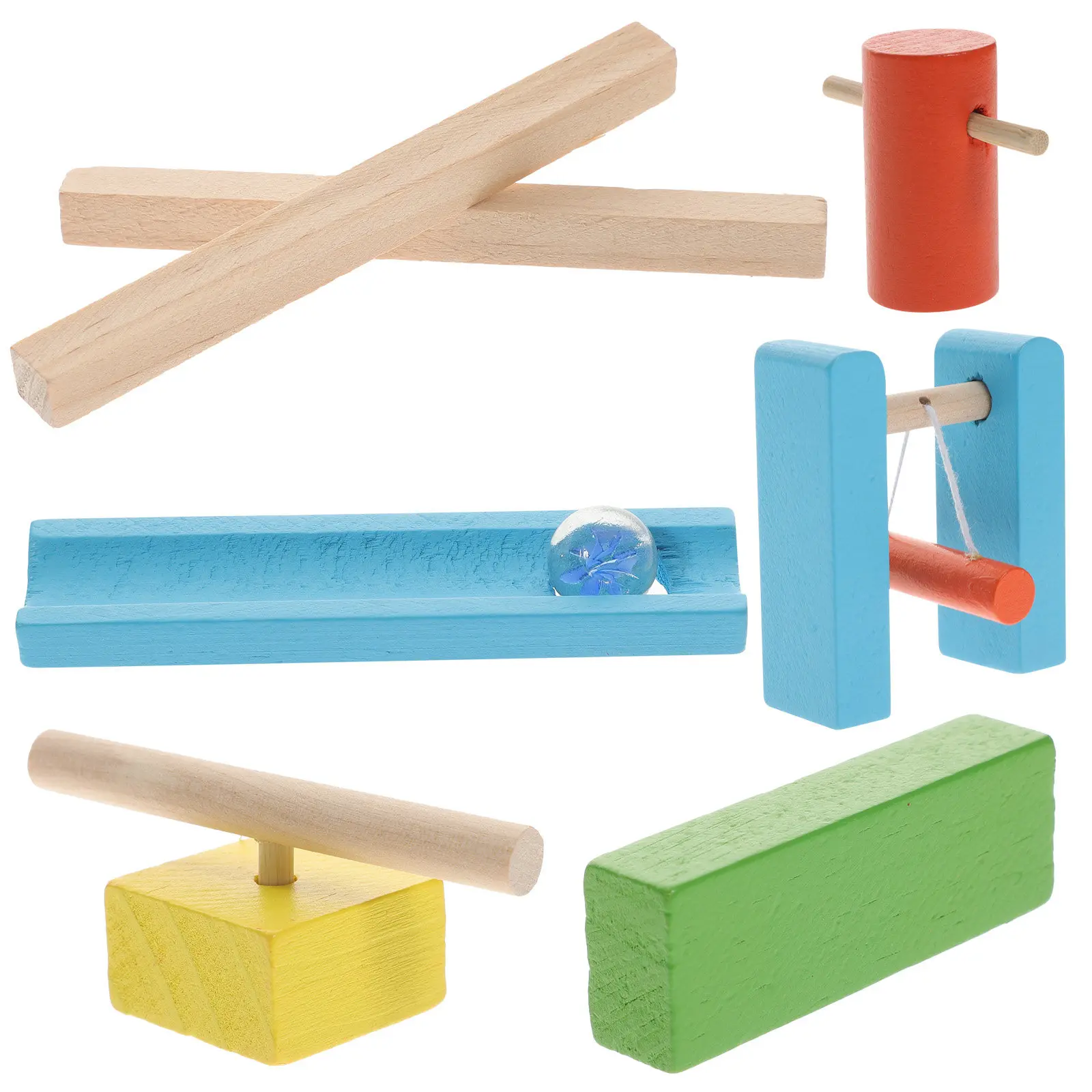 

1Set Domino Blocks Educational Early Learning Cartoon Wood Game Colorful Kid Development Play Intellectual Hand Eye