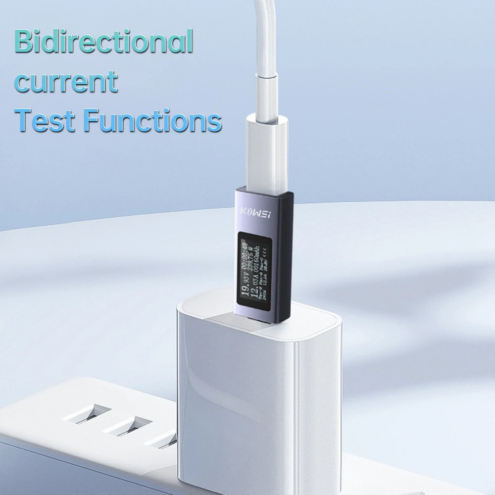 11-in-1 Type-C-tester Digitale voltmeter Amperimetro Stroomspanningsmeter Amp Volt Ampèremeter Detector Power Bank Opladerindicator