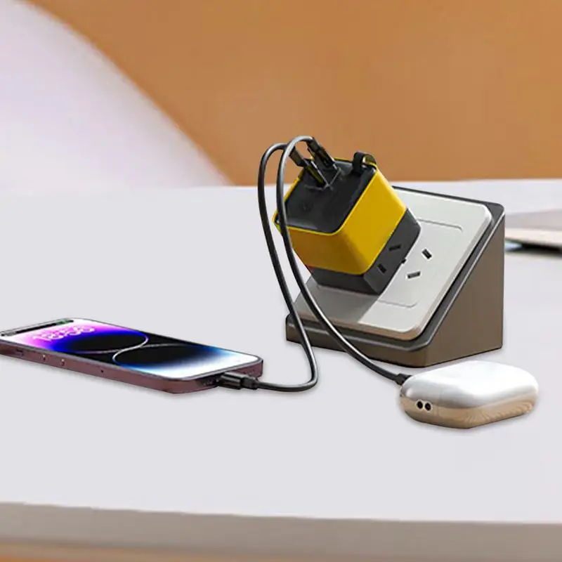 

USB-адаптер, USB-адаптер для зарядки, универсальный двухпортовый портативный зарядный блок 80 Вт для нескольких устройств, телефонов, путешествий