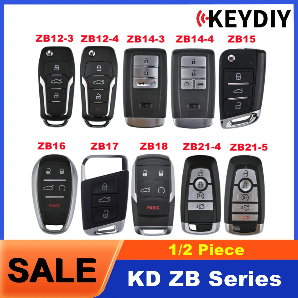 

1/2 шт. KEYDIY KD ZB Универсальные смарт-ключи ZB12 ZB14 ZB15 ZB16 ZB17 ZB18 ZB21 Пульты дистанционного управления для Ford/Honda/V.W/Dodge Ram Type