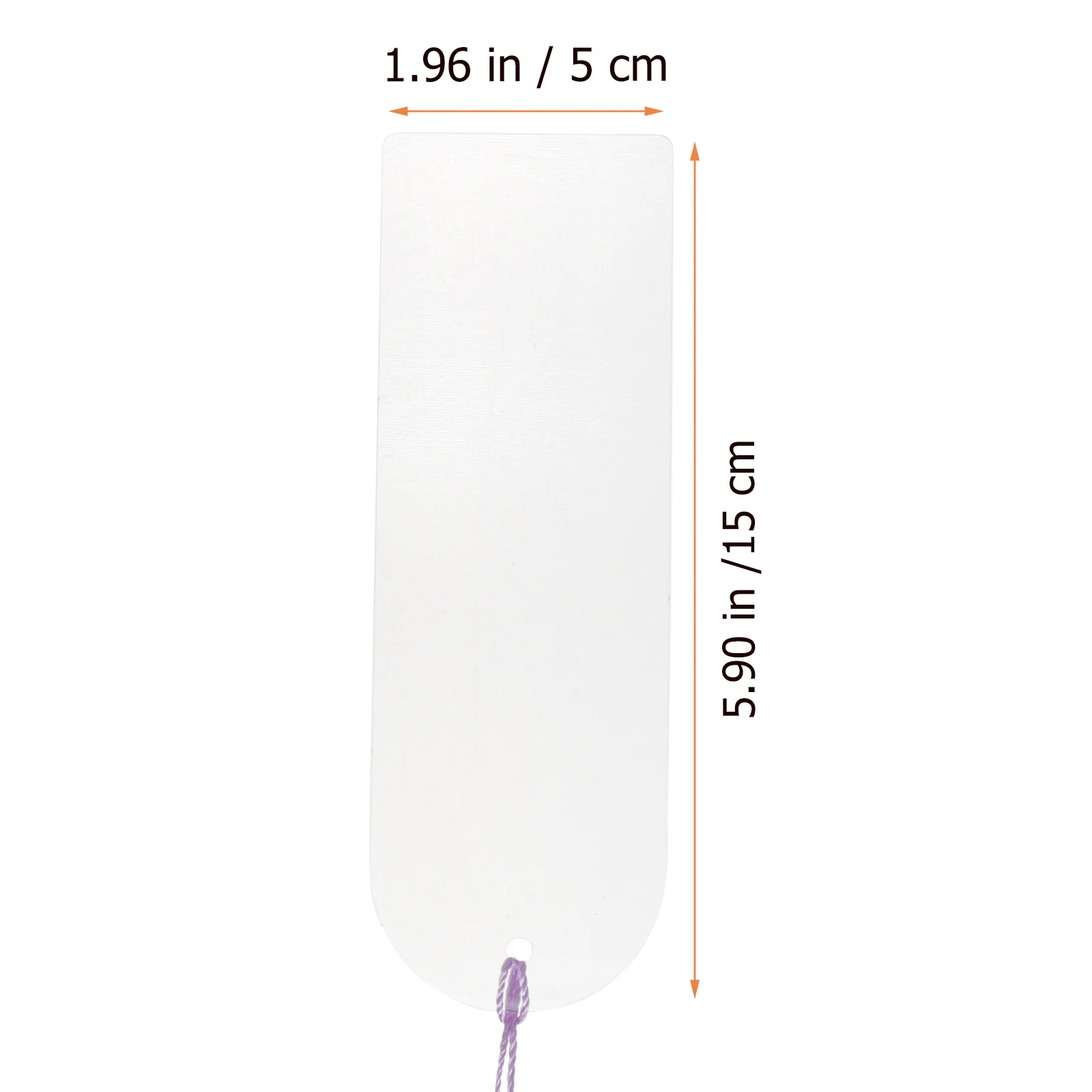 

1Set Transparent Clear Acrylic Blank Bookmarks Page Marker Hanging Tassels DIY Reading Study Supplies Blank Bookmarks