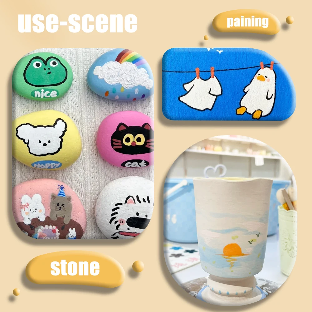 24-84 ألوان علامات الاكريليك أصحاب القلم الملون التجفيف السريع لطلاء الخشب قماش هدية الكريسماس DIY بها بنفسك الحرف لوازم الفن #3