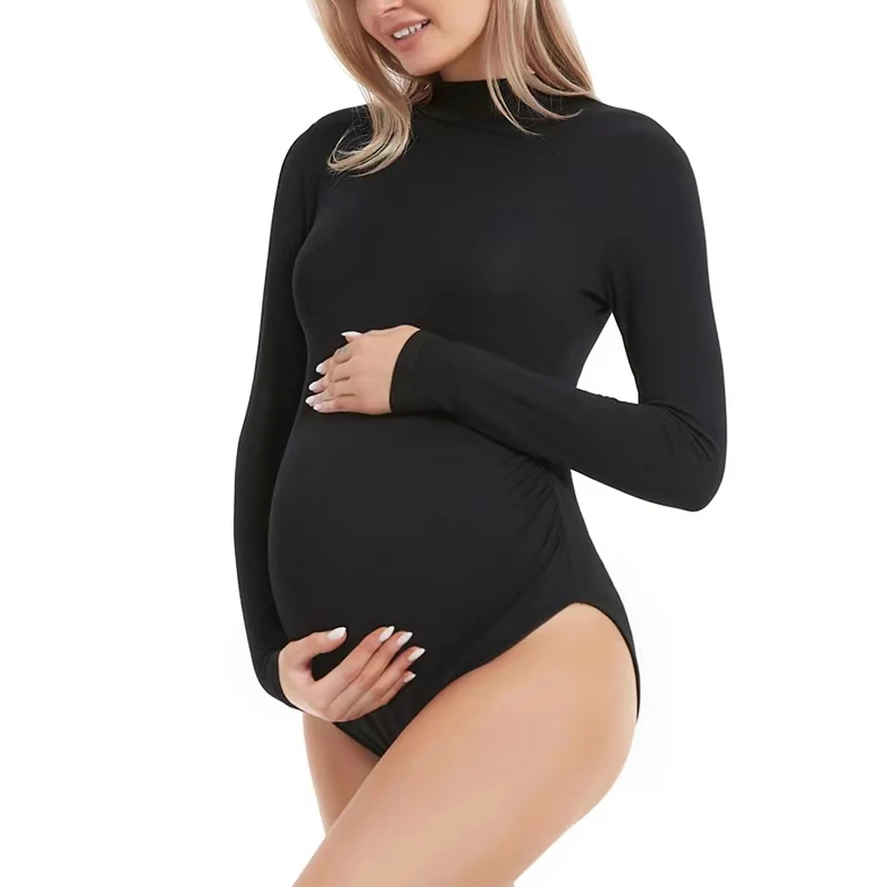 Stretch Fabric Large Size Pregnant Women\'s Bodysuit Photography Clothing Tight Bodysuit Photo Shoot Photography Dress For Women