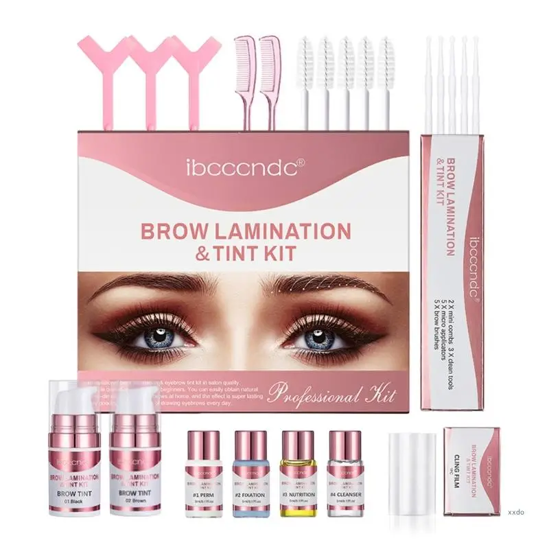 ibcccndc Brow Lamination Fuller Thicker Brows Easy to Use Includes Perm Tools and Eyebrow Brushes