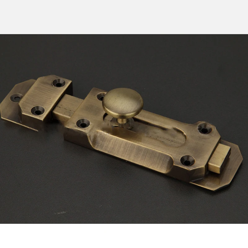 3/4/5 Inch Solid Zinc Alloy Security Dead Bolt,Antique Door Slide Latch Lock,Heavy Duty Gate Safety Sliding Bolt Latches puerta