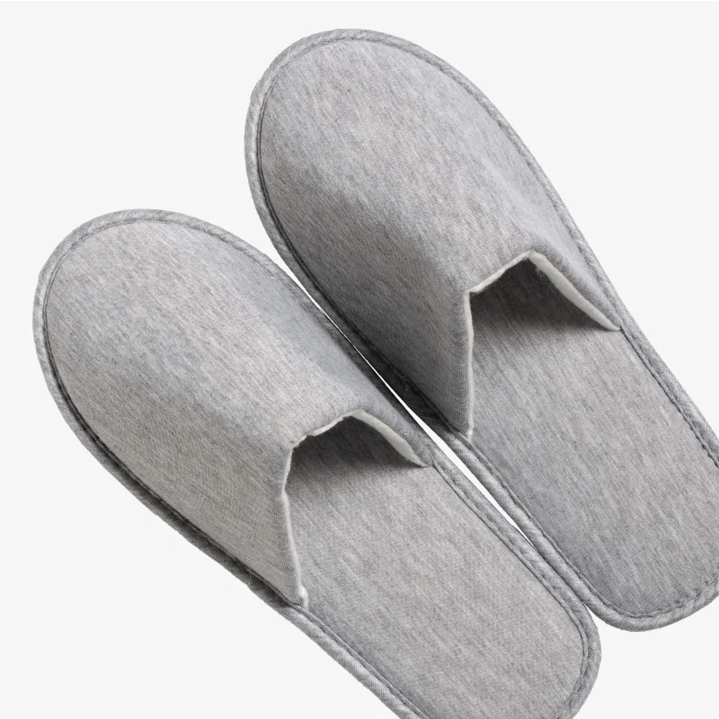 

Hotel Disposable Slippers Undershirt Fabric Breathable Non-slip Slippers Single Random Color