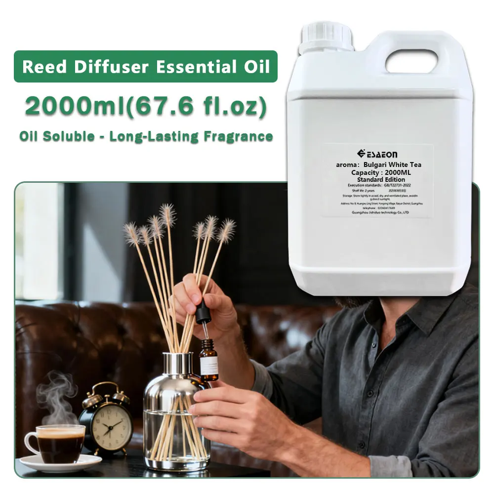 ESAEON Essential Oils - Vine Diffuser Replenishes Aromatic Oil, Aroma Reed Diffuser Oil, Westin White Tea 2000ML (67.6 fl.oz)