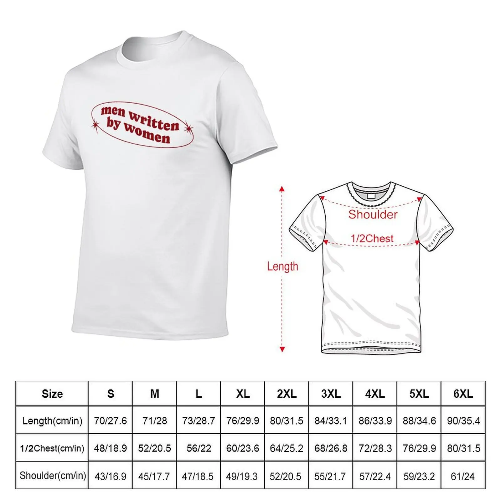 men written by women, red T-Shirt hippie clothes summer 2026 anime shirts men