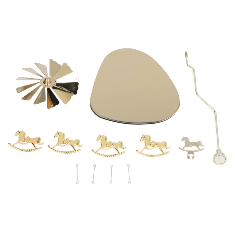 Candle Holder Round Triangle Tray Romantic European Style Stainless Steel Rotating Aromatherapy Wind Chime Candle Holder