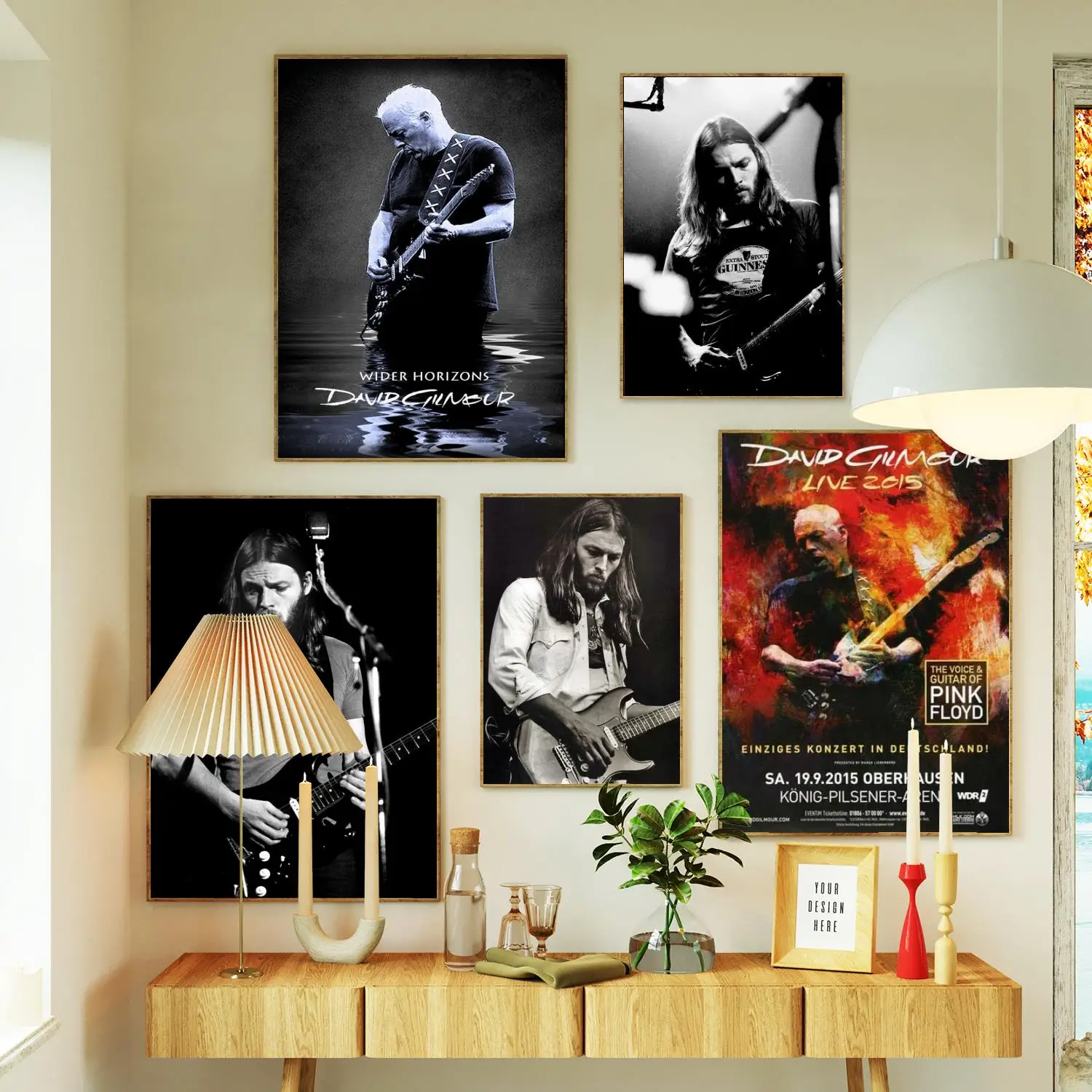 David Gilmour Band Canvas Painting Poster Prints Wall Art Poster For Modern Family Living Room Home Decor