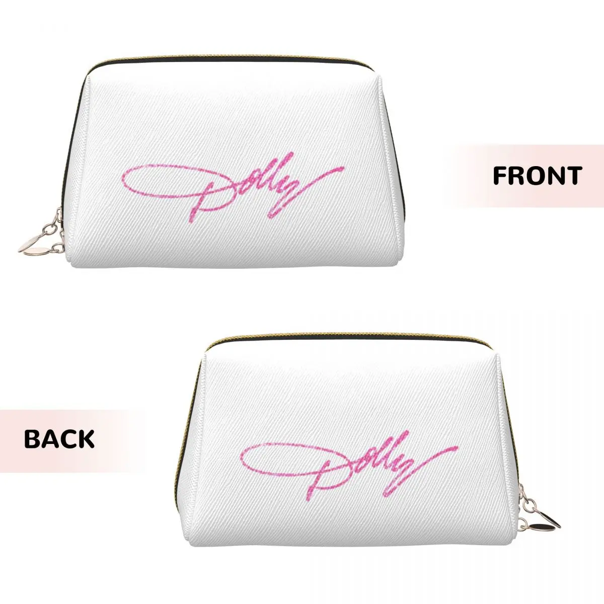 Dolly Parton Pink Sparkle Women Cosmetic Bag Travel Makeup Organizer Pouch Toiletry Storage Dopp Kit Case