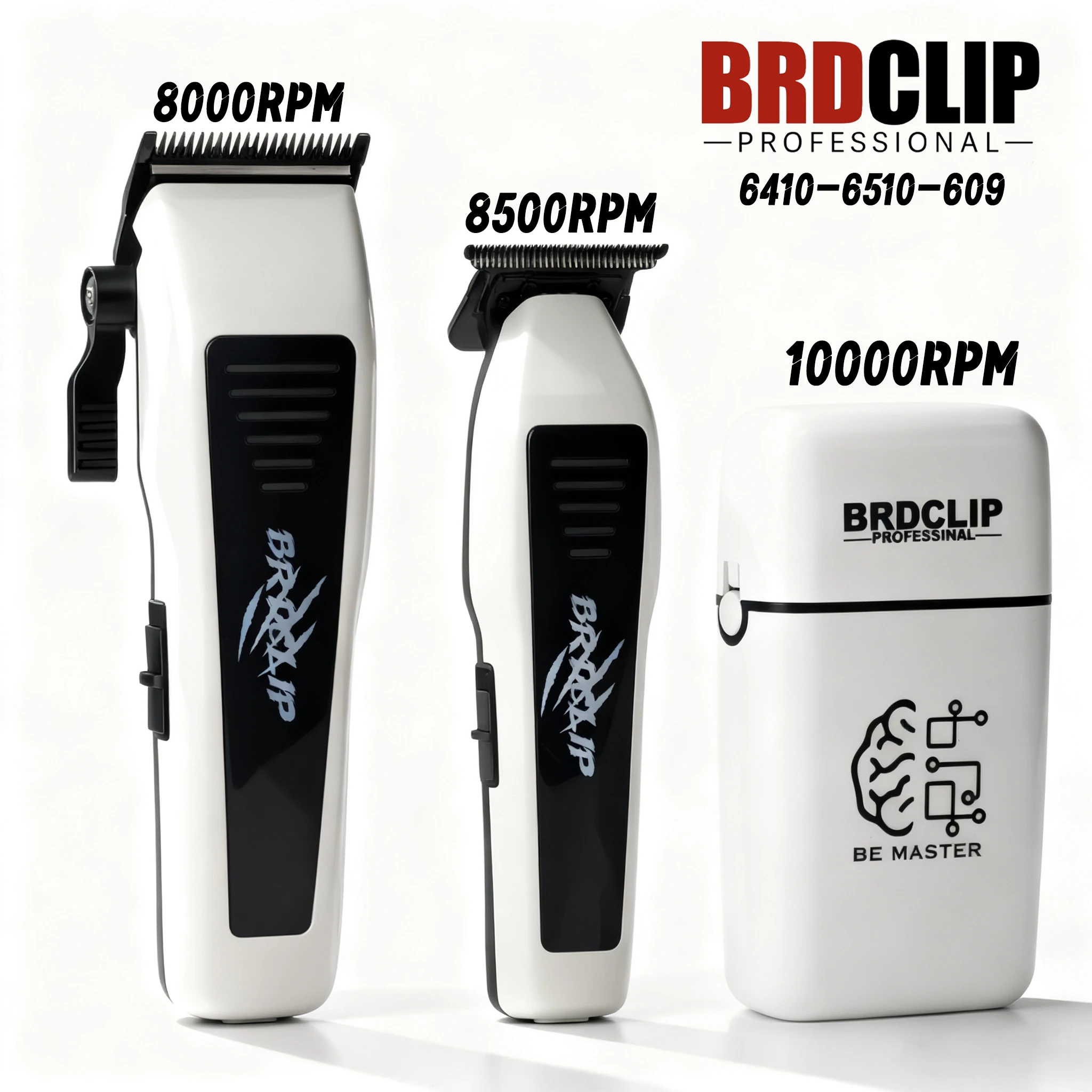 المهنية BRDCLIP 6410 6510 عالية المحرك 8000 دورة في الدقيقة 8500 دورة في الدقيقة الحلاق مقص الشعر DLC شفرة مثبتة المتقلب الحلاقة 609 10000 دورة في الدقيقة للرجال #1