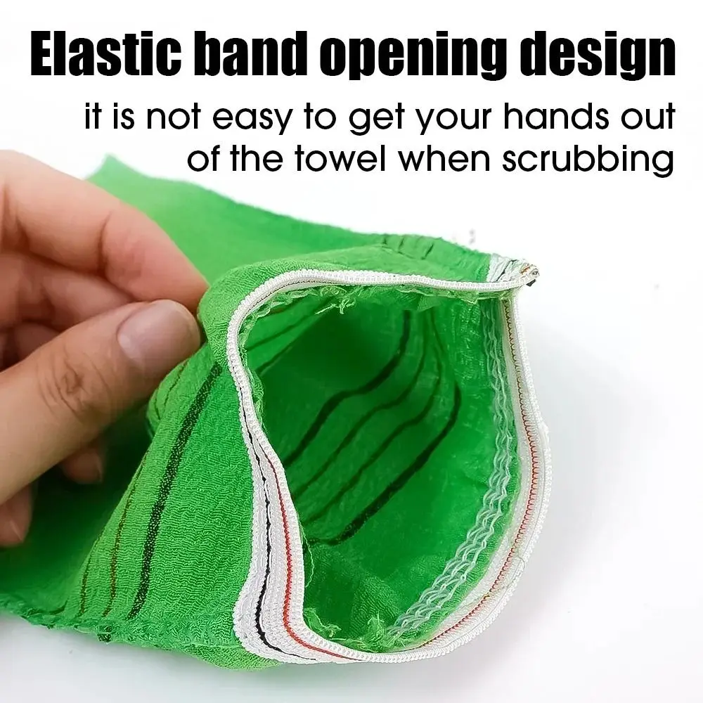 1/5Pcs Shower Bath Scrub Glove Exfoliating Body Scrub Shower Towel Washcloth Portable For Adults Coarse Grain Brush