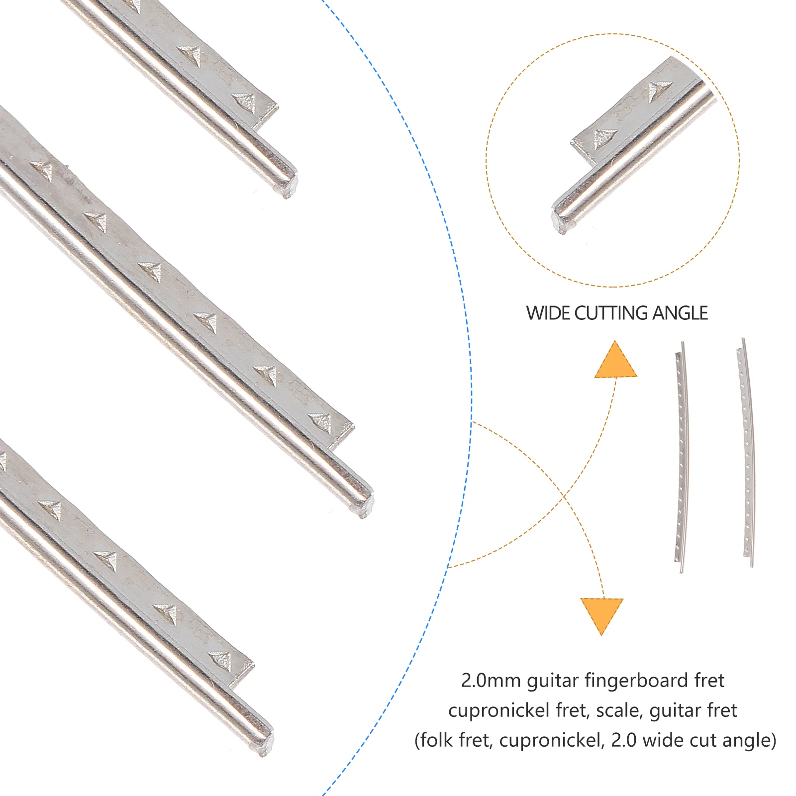 

2.0Mm Standard Guitar Wires Folk Guitars Repairing Accessories Durable Corrosion Resistant Metal Wire For Electric Bass