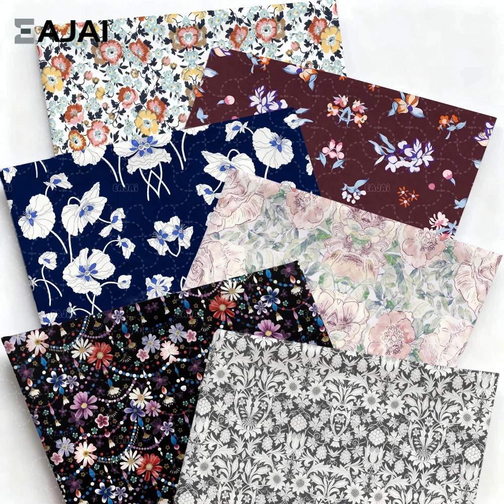 

Элитная дизайнерская ткань Eajai: японский цветочный материал для пошива вечерних платьев