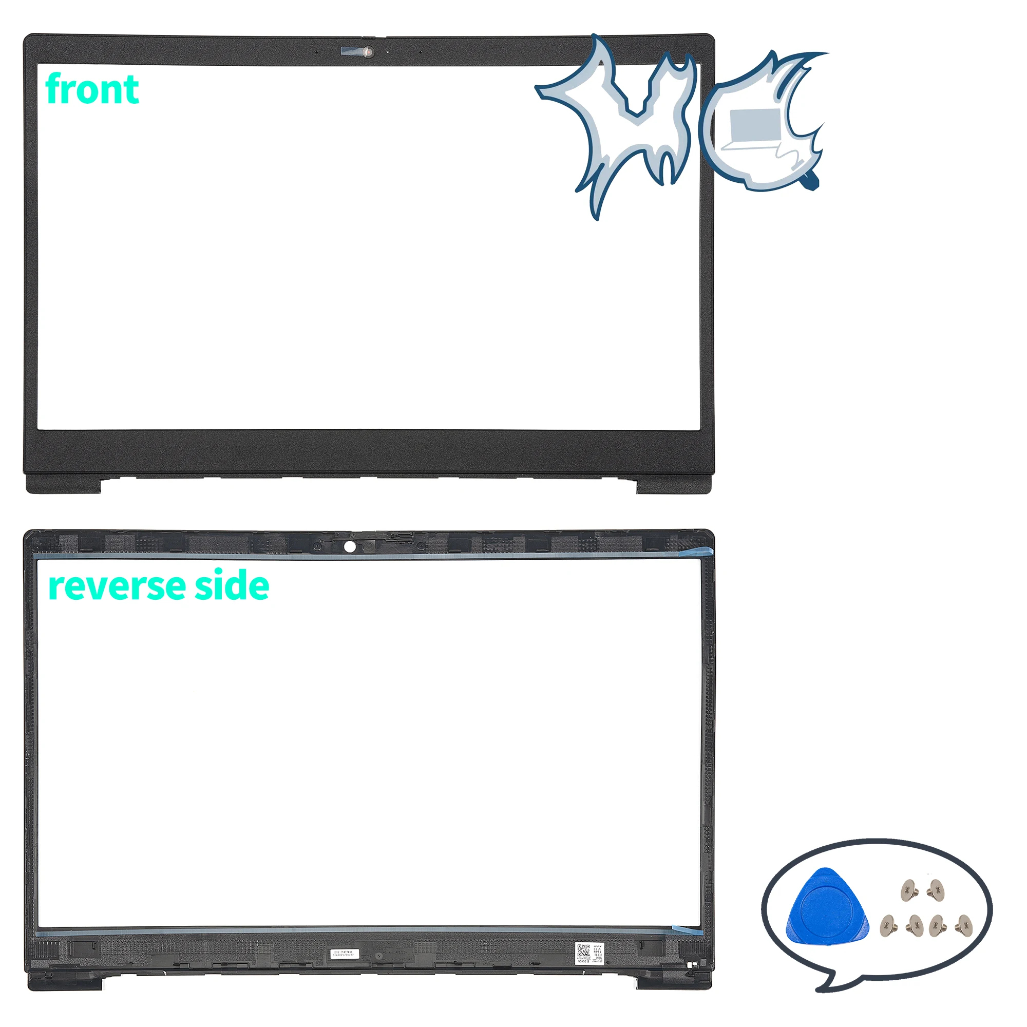 Funda para ordenador portátil Ideapad 3 15IIL05 15ARE05 3-15ADA05 15IML05 15ITL05 2020 LCD cubierta trasera con bisagras inferiores doradas