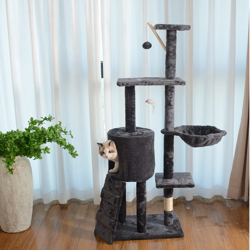 

Castle Large Cat Tower Tree Post Indoor Sandbox Supplies Cat Tower Scrapers Accessories Toys Arranhador Para Gato Home Decor