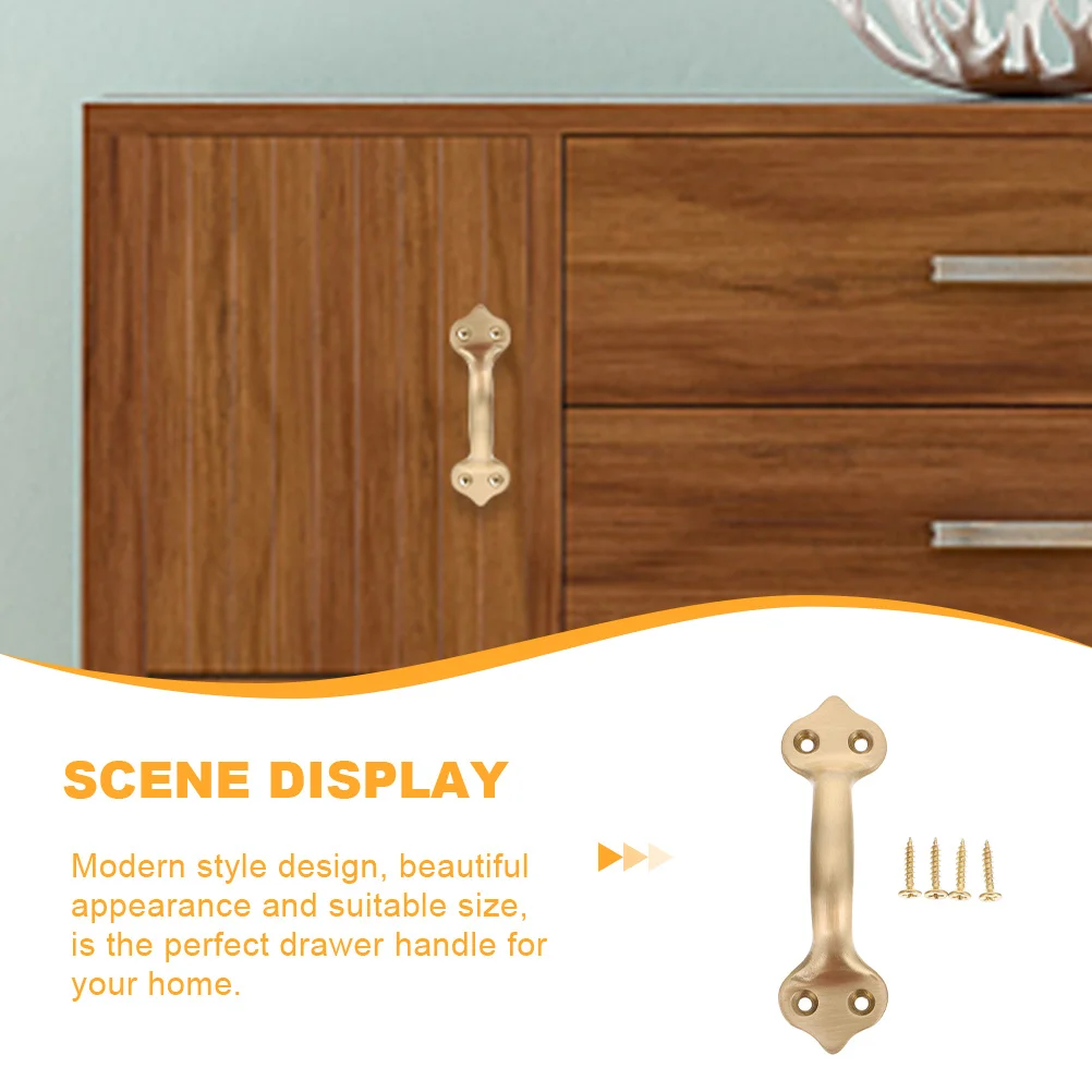 

Brass Door Handle Stylish Modern Handle Durable Cabinet Pulls Drawer Knob for Closet Wardrobe