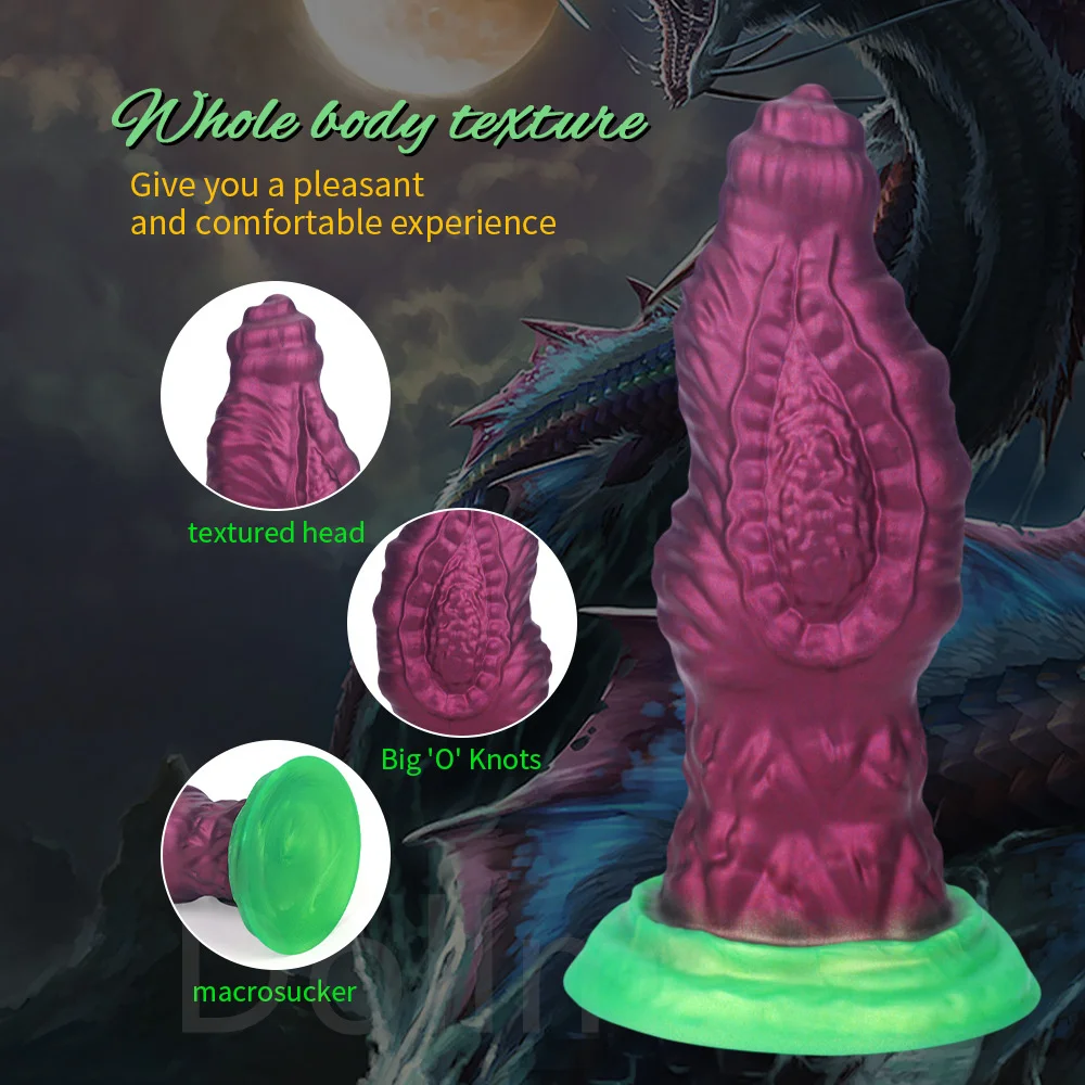 Monster Fantasy Dildo Silicone Dragon Dildo For G- Spot Anal Play Thick Alien Dildo Prostate Massager Adult Sex Toys For Couples