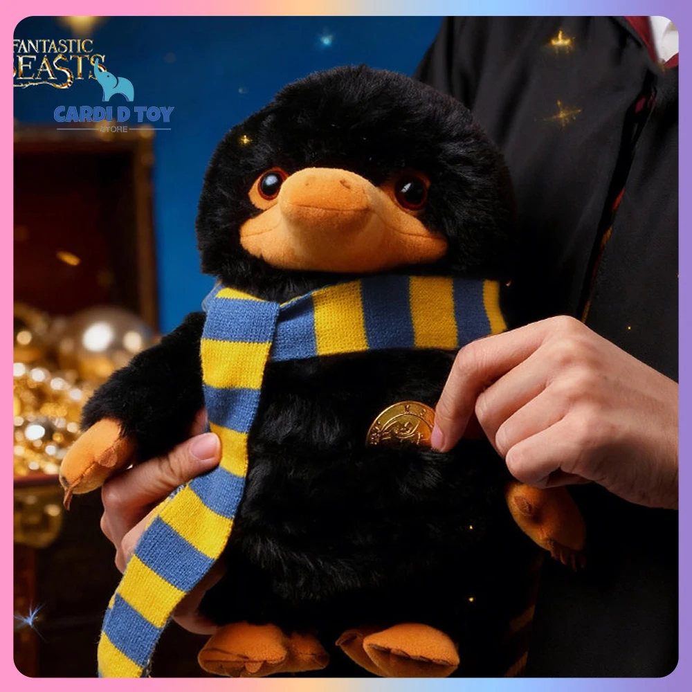 

New Genuine Harry Potter Official Fantastic Beasts Niffler Standing Plush Toy With Scarf Niffler Stuffed Toy Decoration Gift Toy
