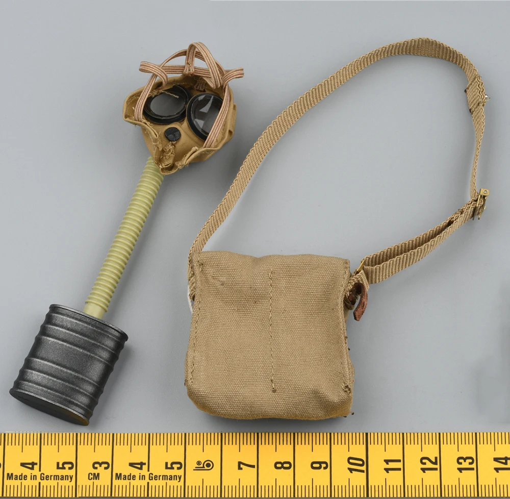 DID B11013 1/6 WWI wojskowy brytyjski żołnierz piechoty Tom wojskowe torby gazowe zestaw maski Fit 12 "figurka kolekcjonerska