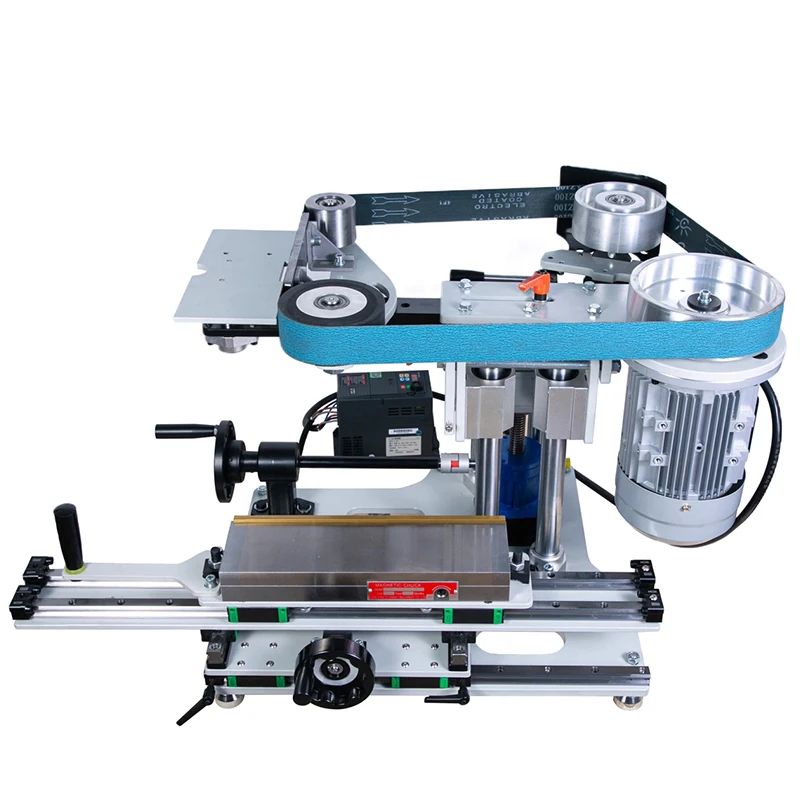 Multi-Function Belt Sander Vertical/Horizontal Dual-Use Belt Grinder with Flat Grinding Capability 1800*50MM Sanding(Customized)