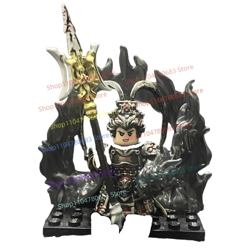 

Строительные блоки MOC, три королевства, Lvbu, мини-кукла, сборка, доспехи, аксессуары, игрушки, коллекция хобби, орнамент, подарки