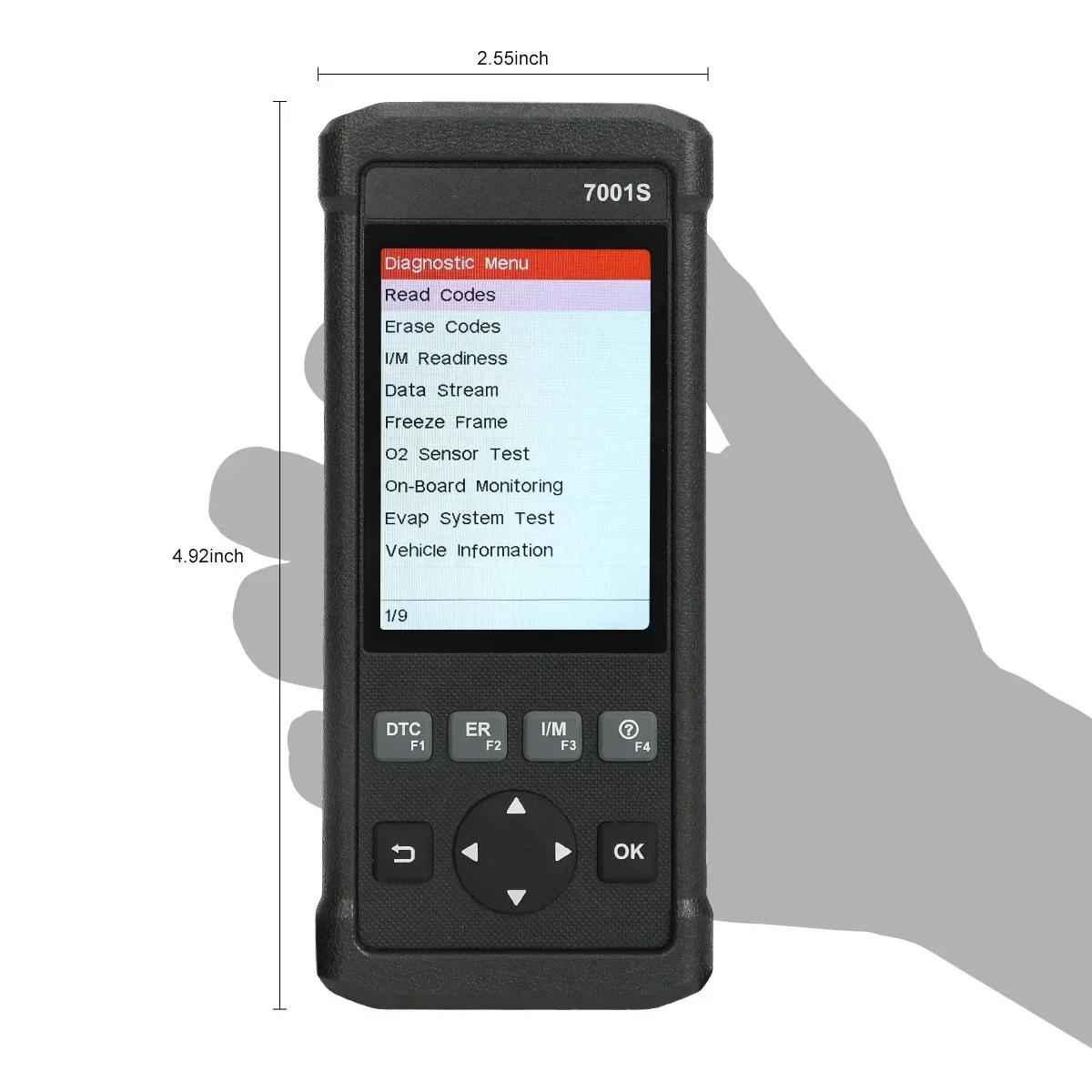 X431 OBDII Creader 7001S con EPB/Reinicio de aceite Funciones OBD2 completas ABS/SRS