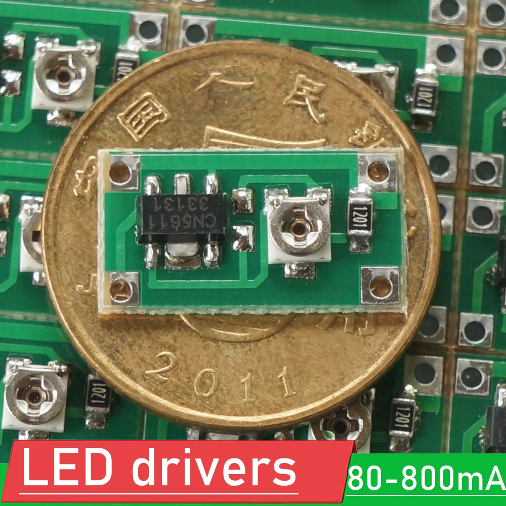 3W Laser tube driver 30ma-800ma Adjustable  LED constant current driver board dc 2.7-6V power