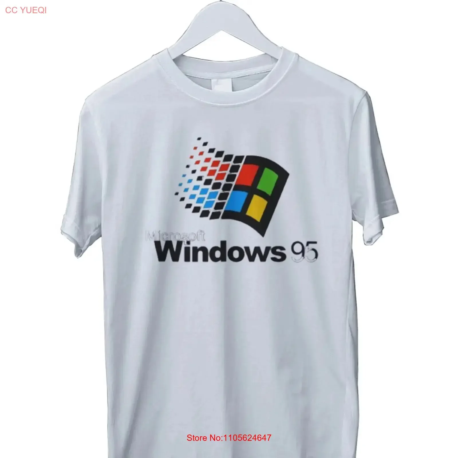 Windows 95 Computer T Shirt S M L XL 2 3 4 long or short sleeves vintage Washed fashion Stylish Casual Unisex Slightly
