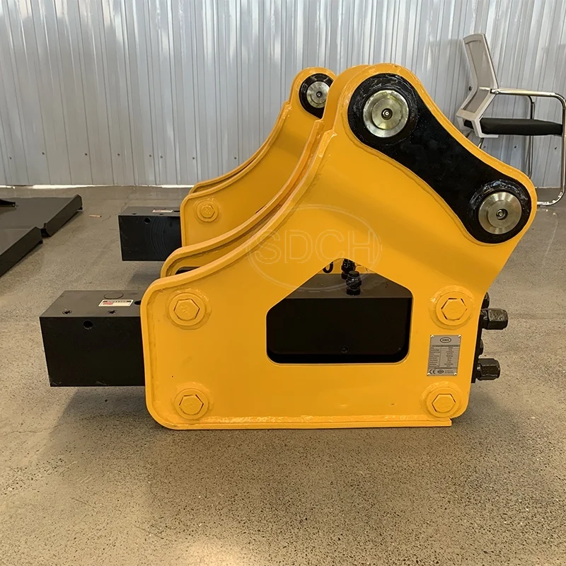 SB40 Side  Hydraulic Rock Concrete Breaker Hammer Attachment, High Impact Tool Perfectly Matches 6Ton Medium Excavator Diggers