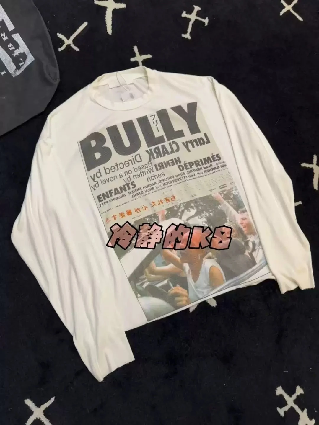 ER/D Poster Crew Neck Print Long Sleeve Sweater