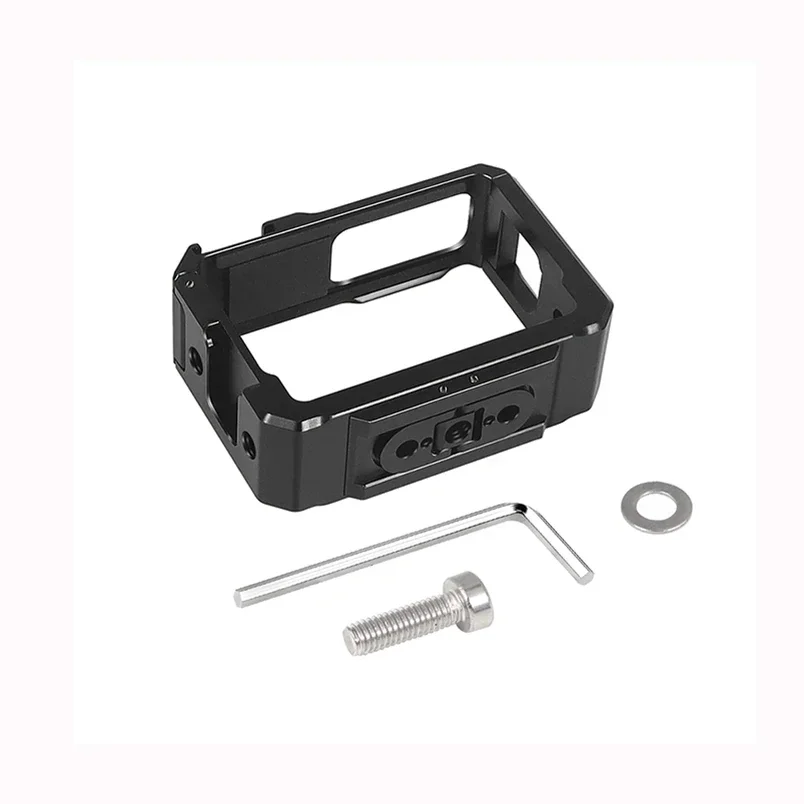 Алюминиевая защитная клетка 1/4, магнитный адаптер для штатива, крепление для холодного башмака для экшн-камеры Insta360 One R/RS, расширенная рамка