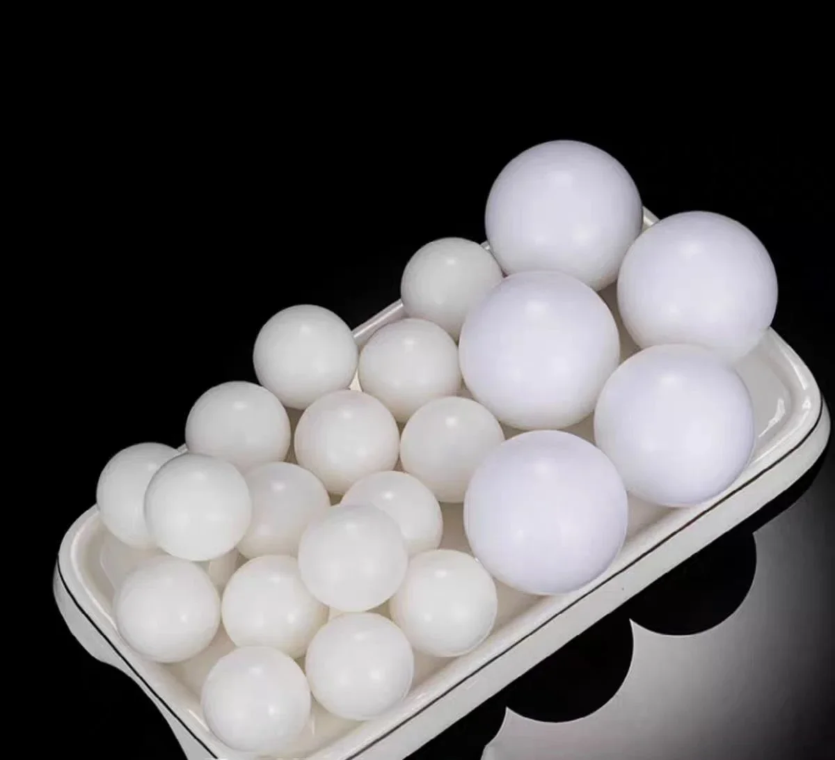 Polypropylene PP Strong Corrosion Resistance Solid Plastic Ball  Floating Semi Transparent Plastic Bead 2/4/10/15/25/30/40/50mm