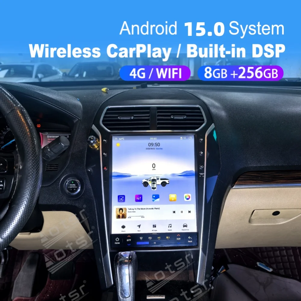 13.8 Inch Android Car Multimedia Automotive For Ford Explorer 2011~2019 Carplay Auto GPS Navigation Car Radio Stereo Head Unit