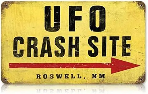 Placa de Metal de Alumínio Y1, Local do Acidente do OVNI em Roswell, Novo México