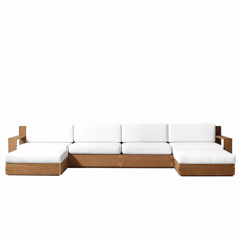 Wholesale Customization High-end Modern Teak Wood Outdoor Apartment Patio Garden Furniture Sets One Seat All Weather OEM/ODM
