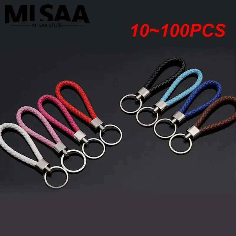 10~100PCS Car Key Key Chain Convenient For Cleaning Easy To Carry 12 * 1.6 * 3cm Available In Multiple Colors Essential Item